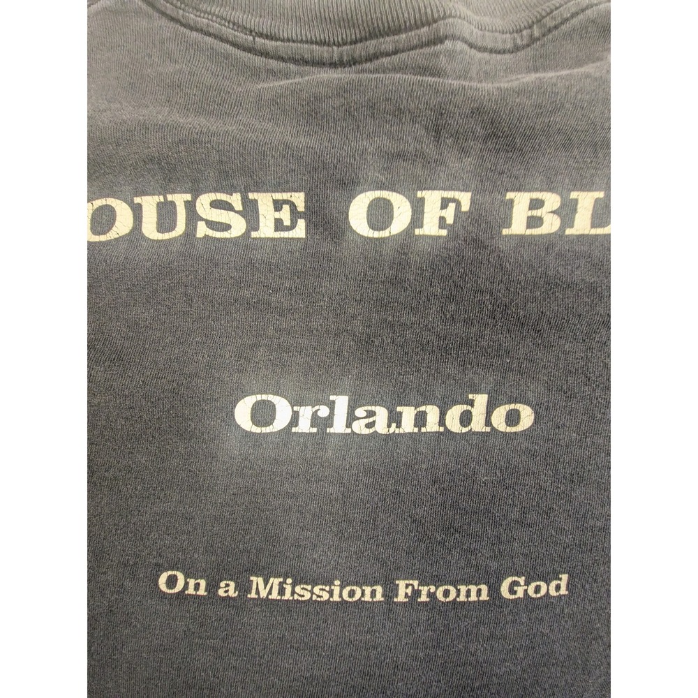Vintage House‎ of Blues Blues Brothers T-Shirt XXL Black Elwood & Jake Graphic - Picture 10 of 10